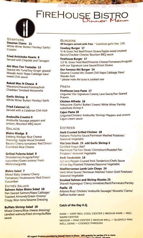 firehouse bistro dixon.